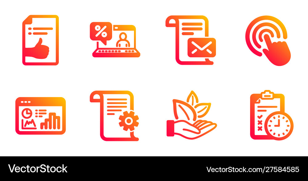 Online loan technical documentation and click Online loan technical documentation and click vector image