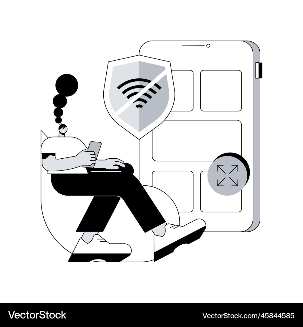 Progressive web app abstract concept Vector Image