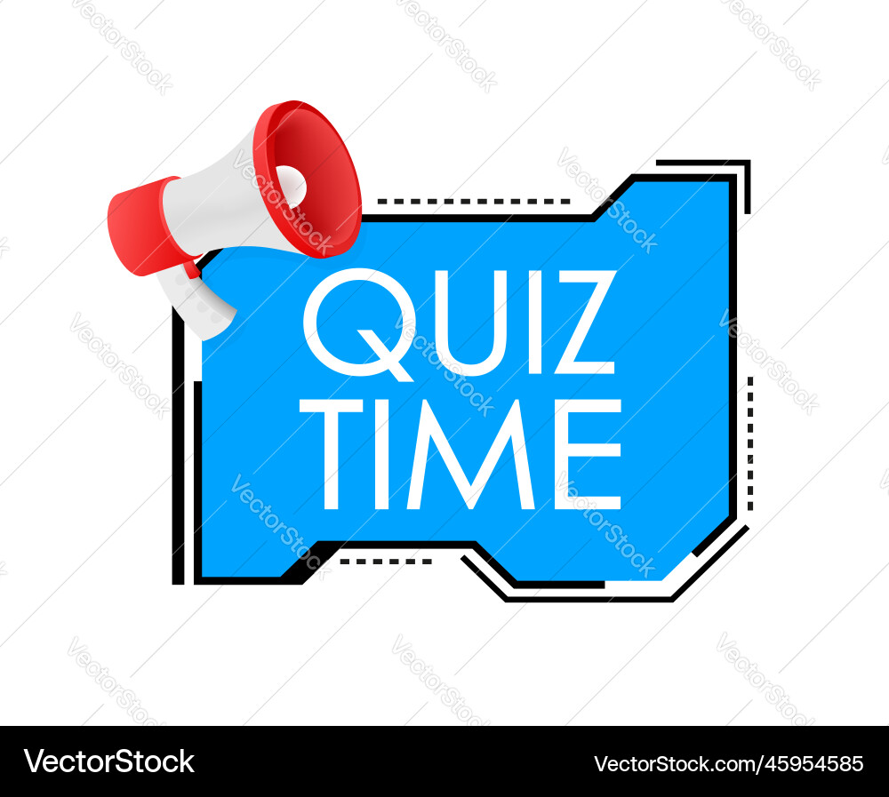Quiz Time: Clock & Question Mark Vector Image