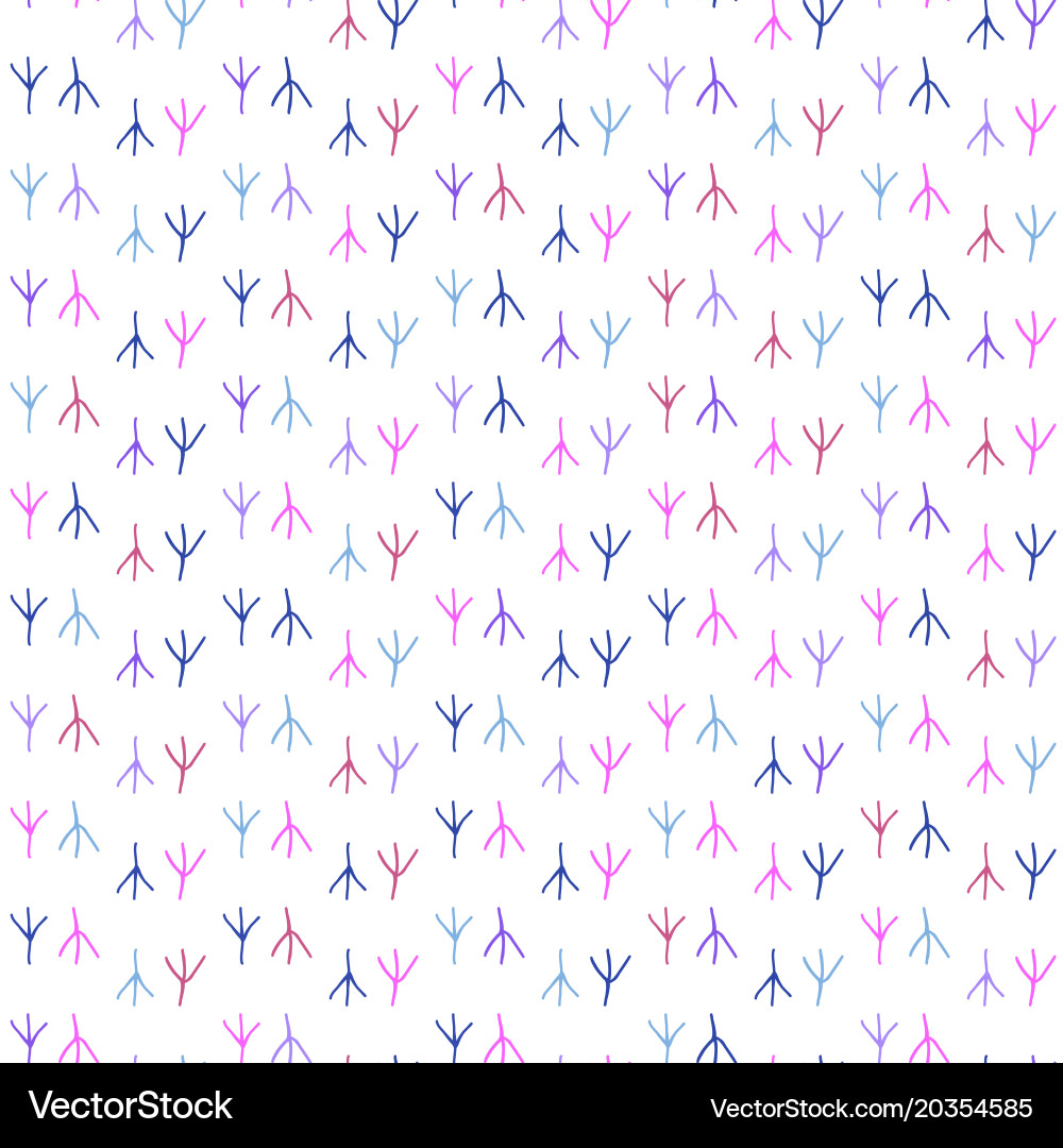 Seamless pattern background in colorful traces Vector Image