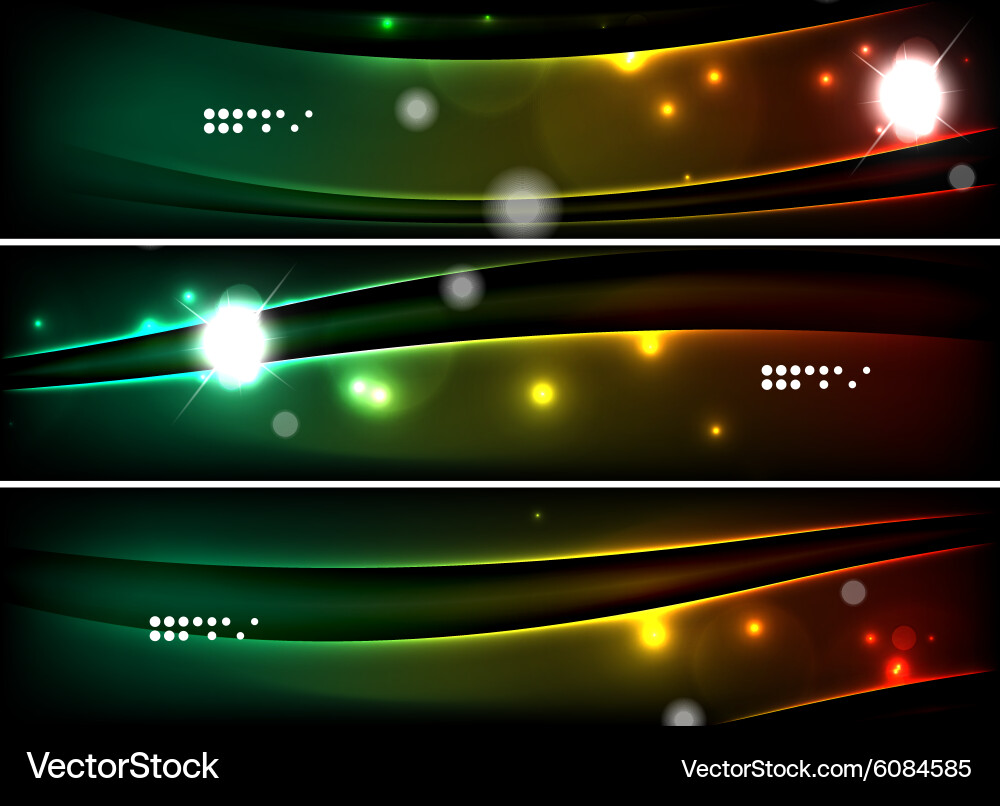 Set banner header backgrounds with place Vector Image