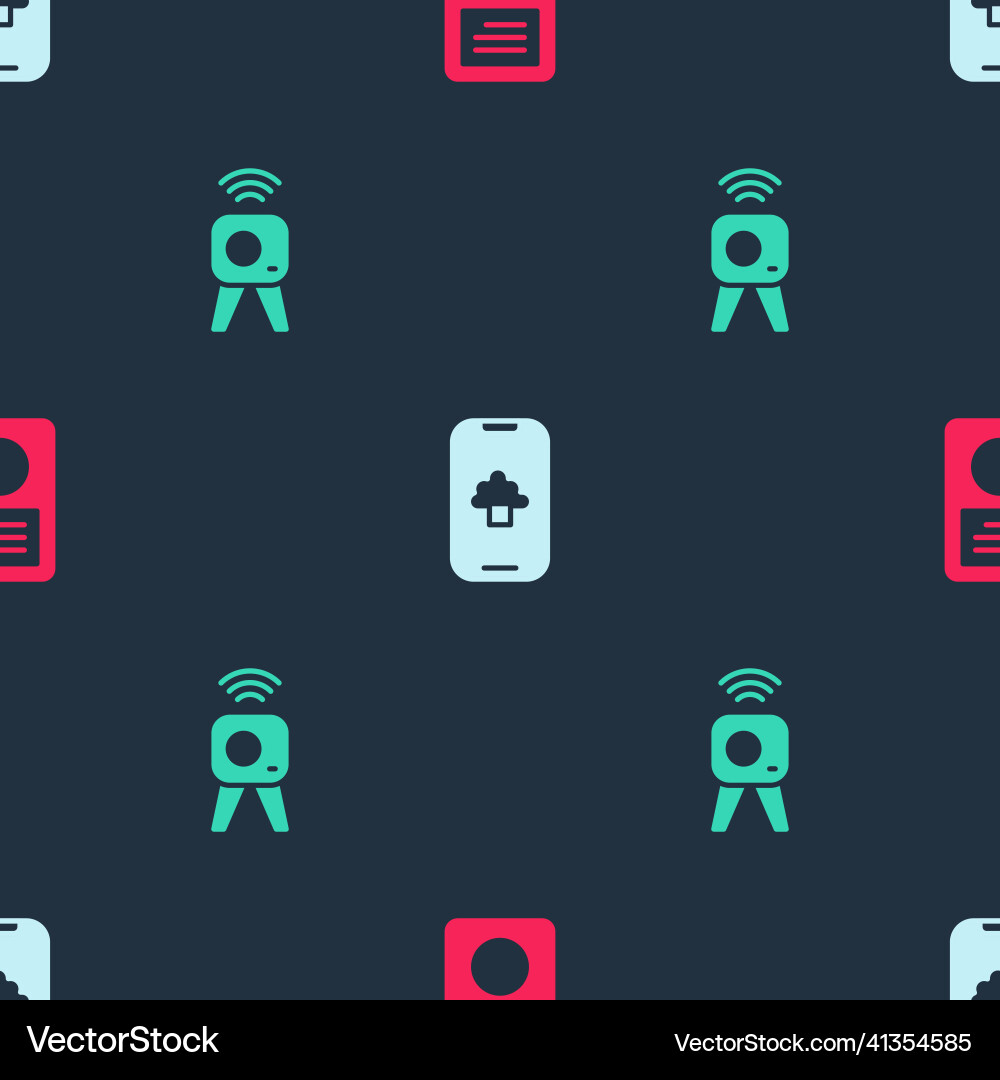 Set music player cloud technology data and web Set music player cloud technology data and web vector image