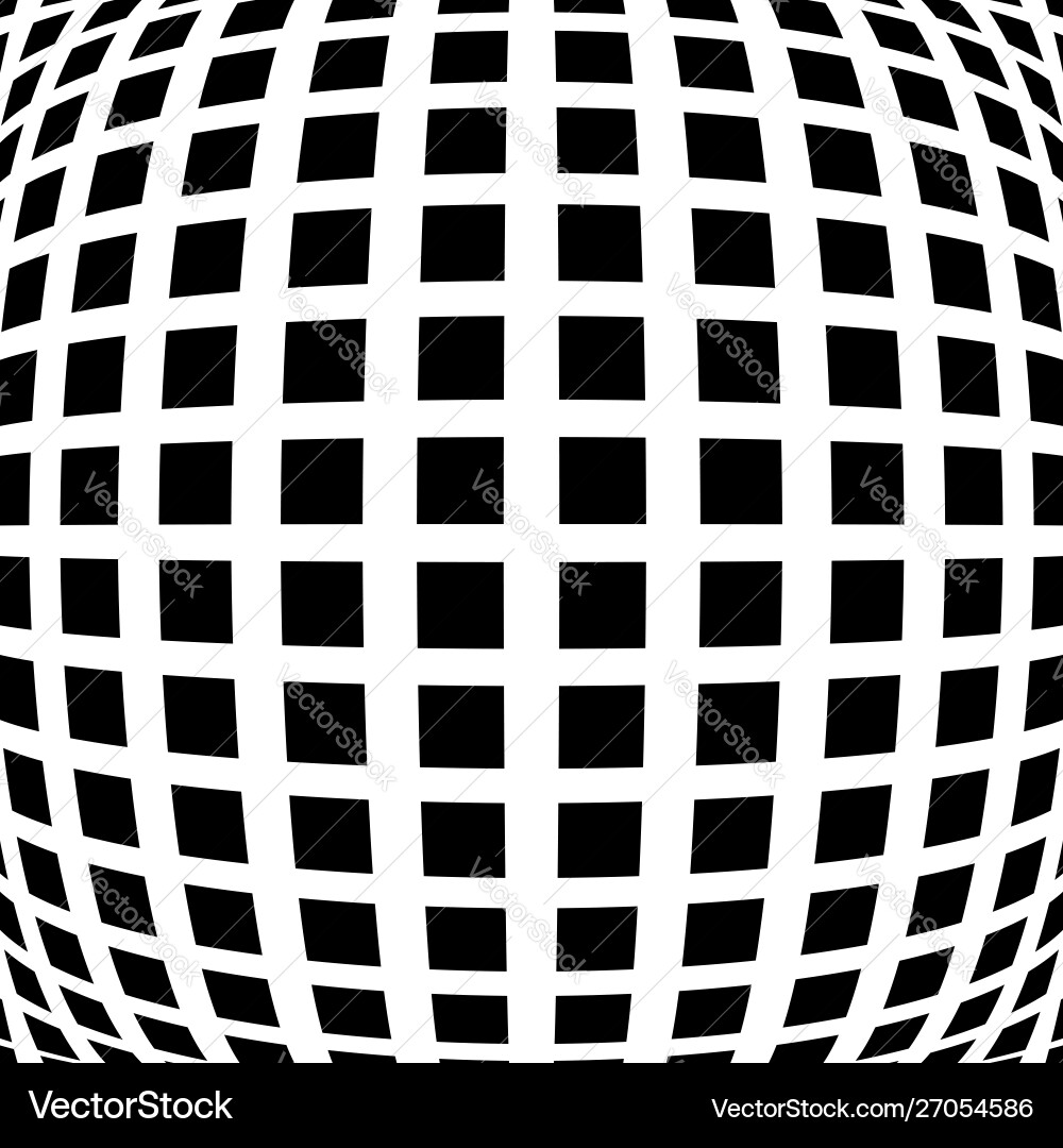 3d circular burst convex globe sphere orb distort 3d circular burst convex globe sphere orb distort vector image