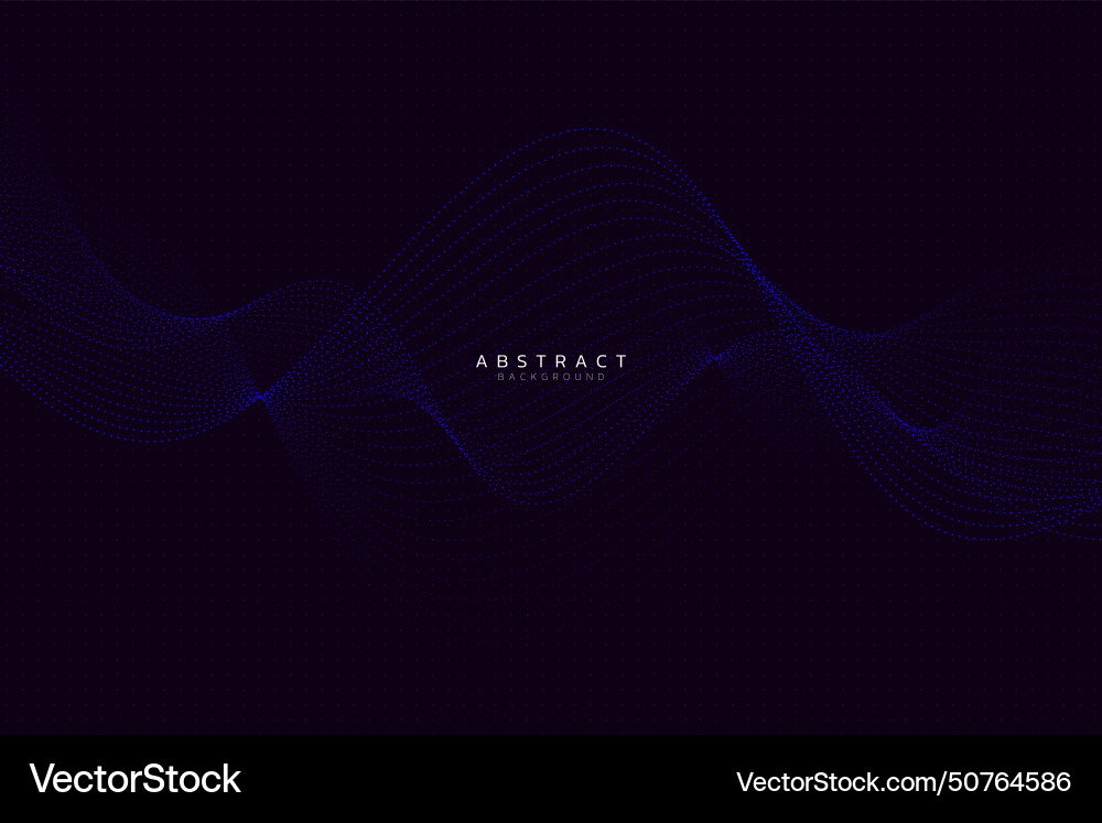 Abstract background with flowing curve particles Abstract background with flowing curve particles Vector Image