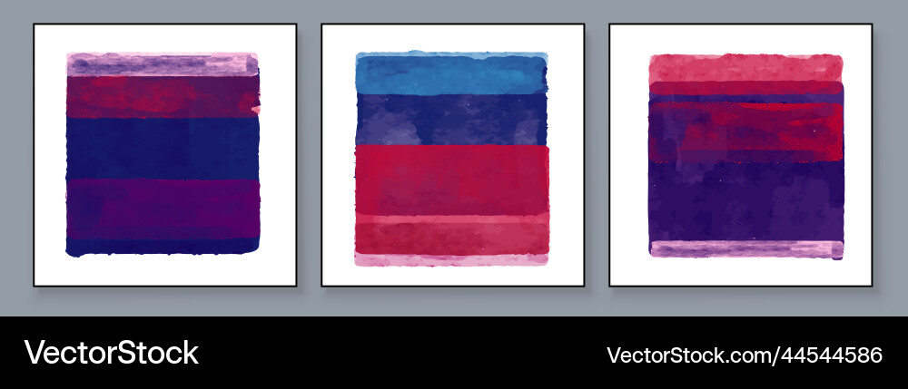 Abstract Color Block Set vector image