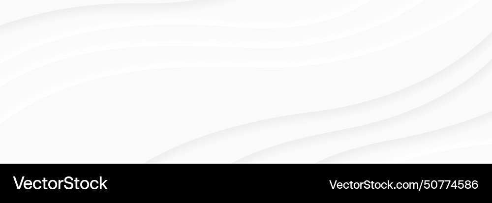 Abstract white background with wave pattern wall Vector Image