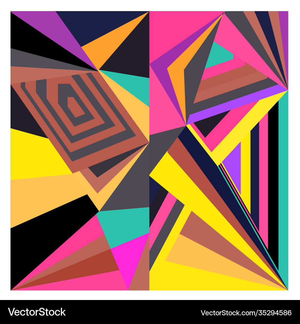 Colorful geometric and curve background pattern Colorful geometric and curve background pattern Vector Image