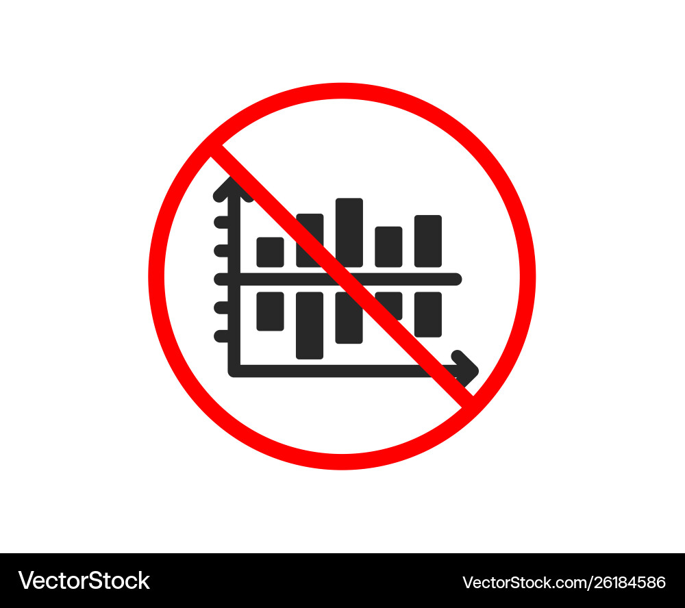 Diagram chart icon column graph sign Diagram chart icon column graph sign vector image