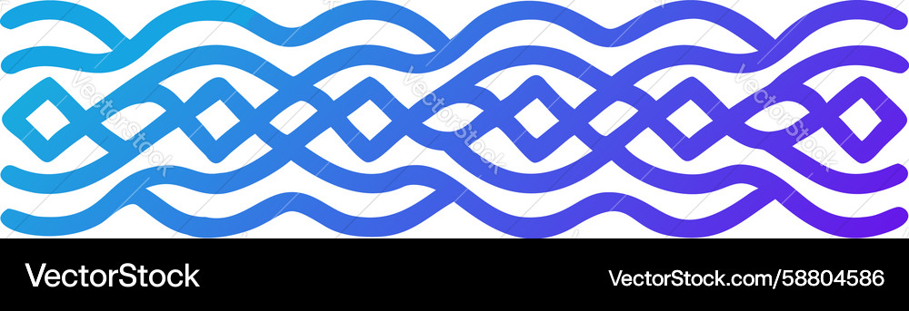 Dynamic Wavy Line Pattern Vector Image