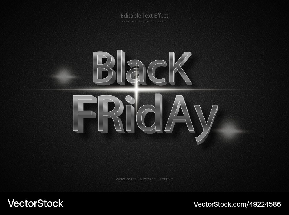 Editable 3d text effect styles Vector Image