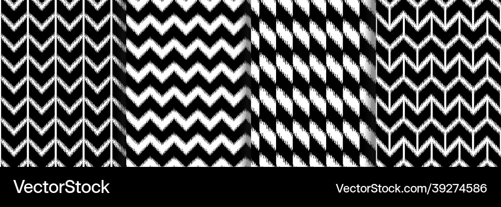 Geometric and stripe boho seamless patterns set Geometric and stripe boho seamless patterns set vector image