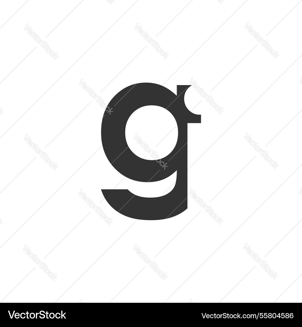 Gi creative geometric initial based modern Gi creative geometric initial based modern Vector Image