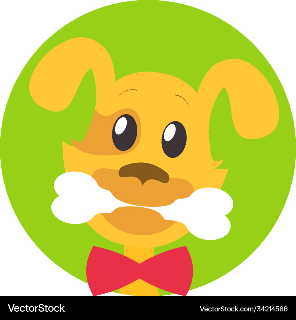 Happy puppy cute dog logo design template a pet Happy puppy cute dog logo design template a pet vector image