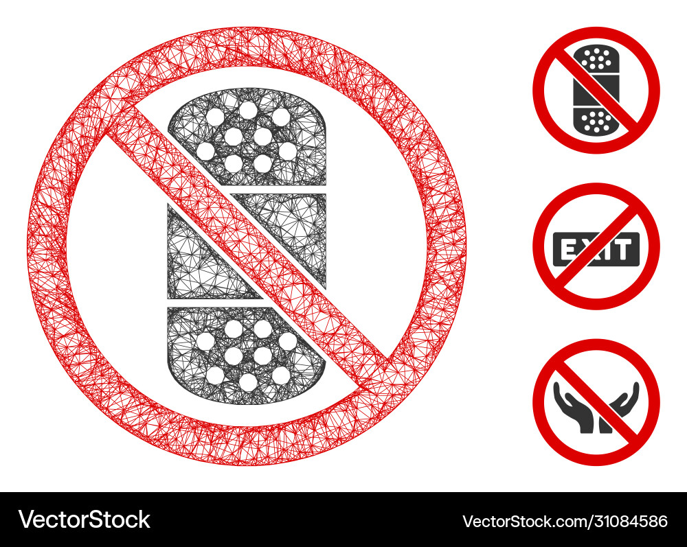 No patch polygonal web mesh No patch polygonal web mesh vector image
