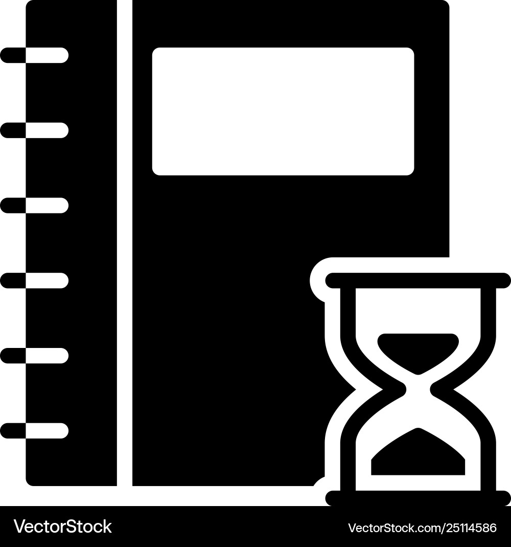 Notebook deadline Notebook deadline Vector Image