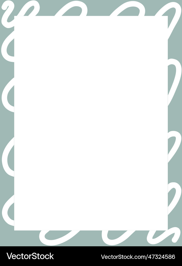Rectangular frame on a white background Vector Image