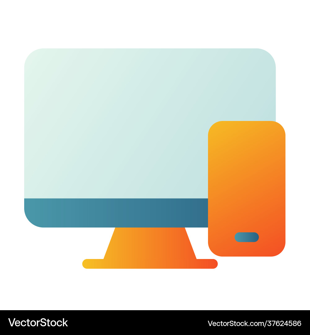 Responsive adaptive mobile desktop single Responsive adaptive mobile desktop single Vector Image