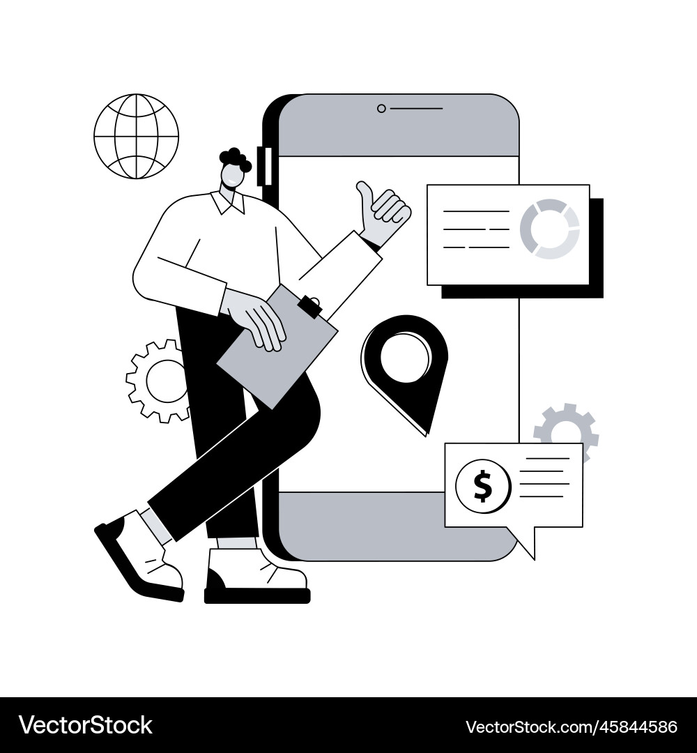 Rich internet applications abstract concept Rich internet applications abstract concept Vector Image