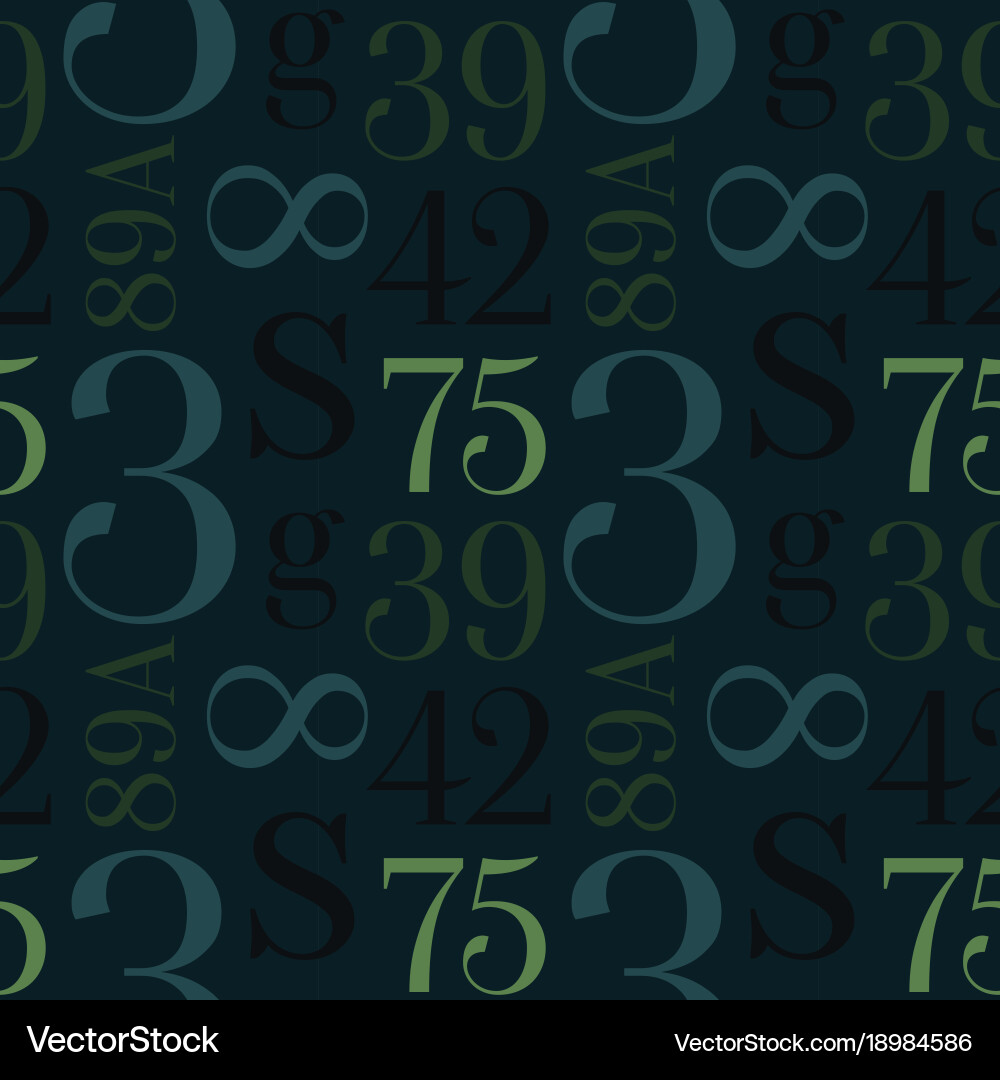 Simple typographic pattern vector image