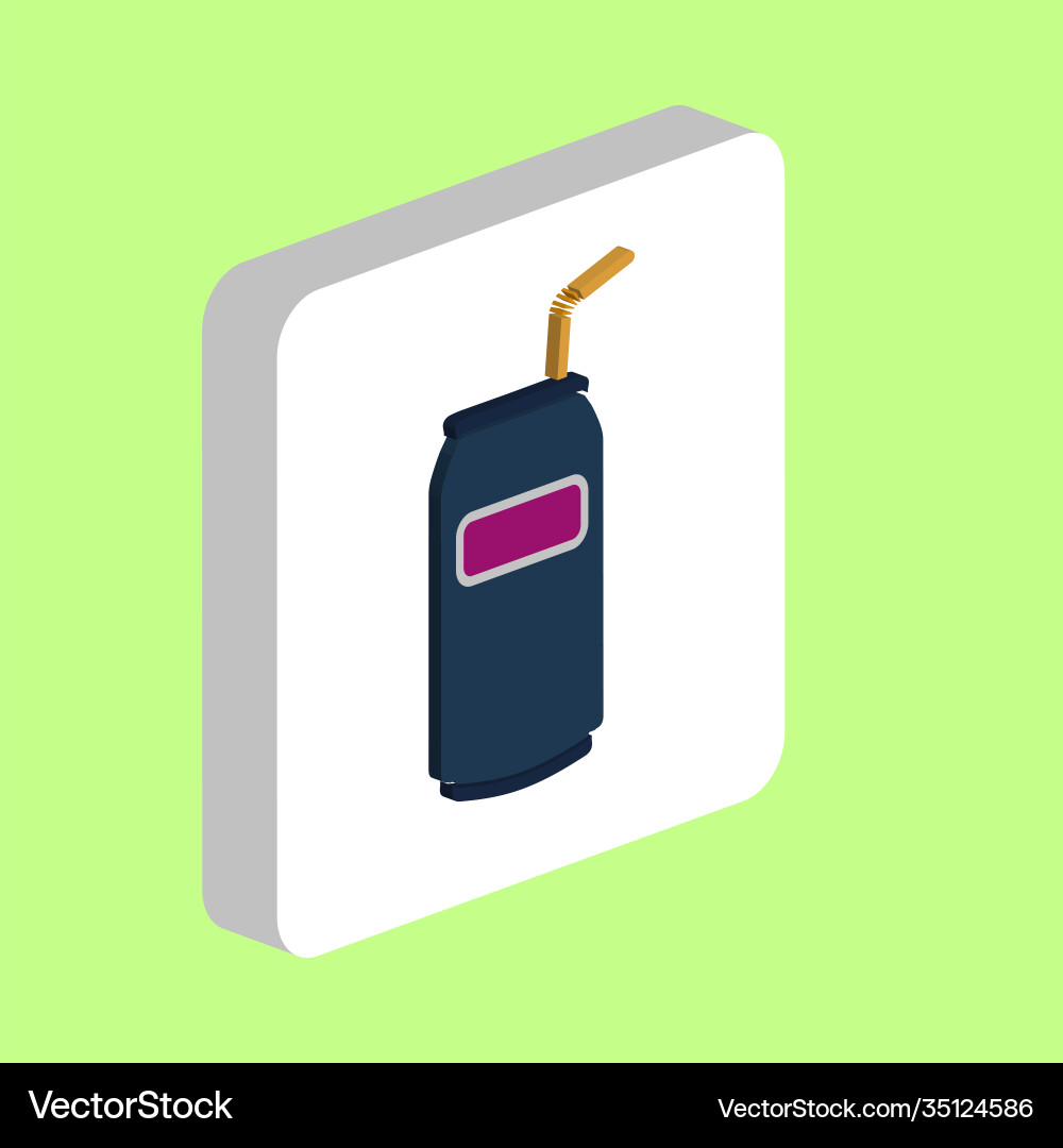 Soda simple icon symbol design template for web Soda simple icon symbol design template for web vector image