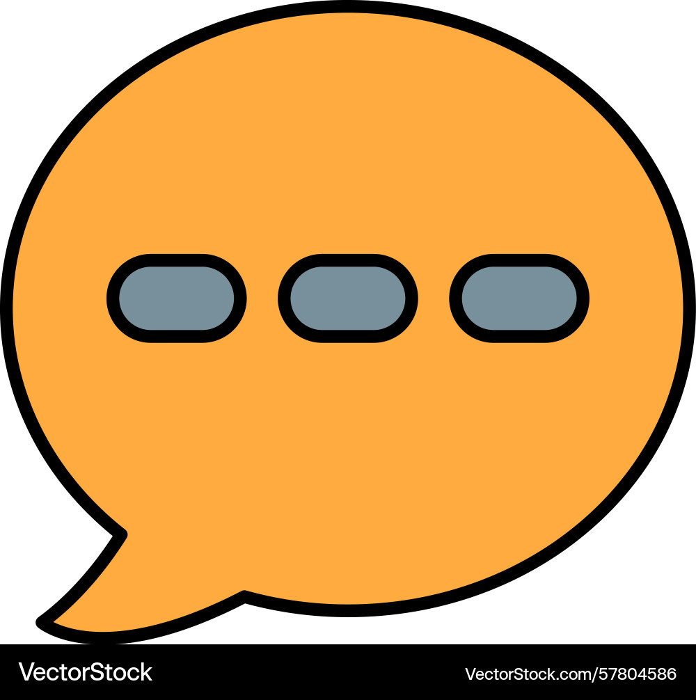 Typing line filled icon Vector Image