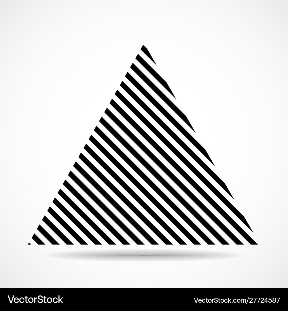 Abstract triangle lines geometric shape Vector Image