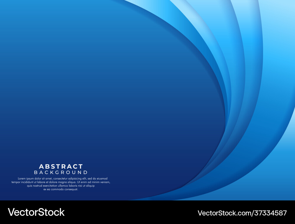 Blue gradient abstract background with paper Vector Image