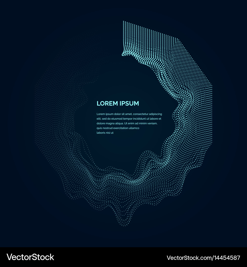 Dynamic Particle Explosion vector image