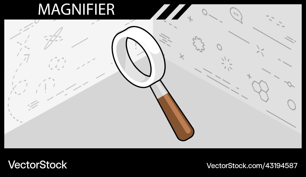 Magnifier isometric design icon web 3d colorful Magnifier isometric design icon web 3d colorful vector image