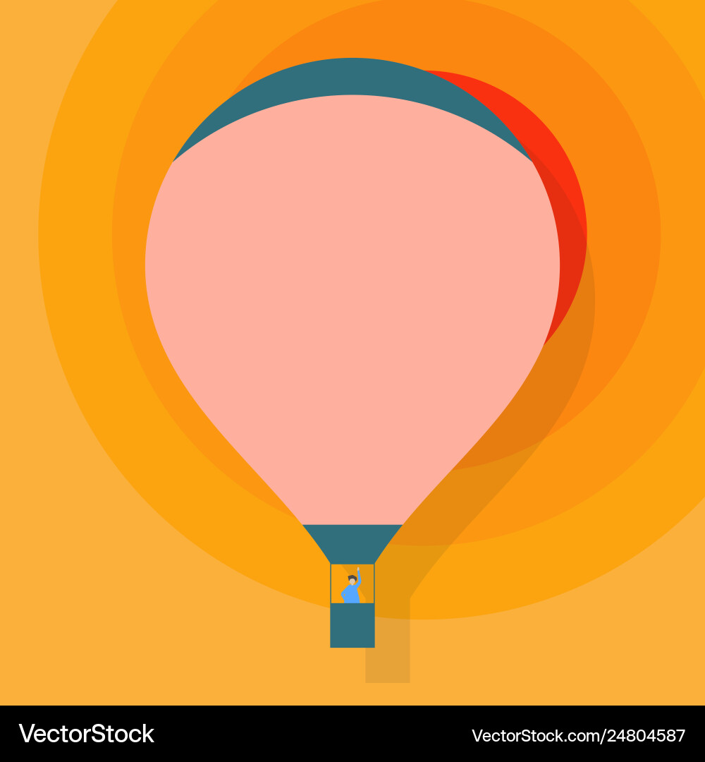 One person riding in container under blank pink One person riding in container under blank pink vector image