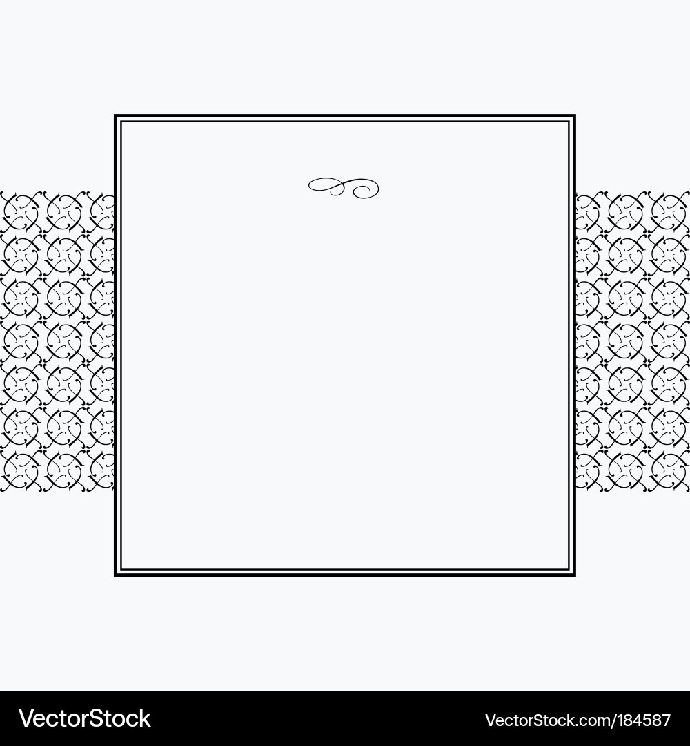 Ornate Circle Border Pattern Vector Image