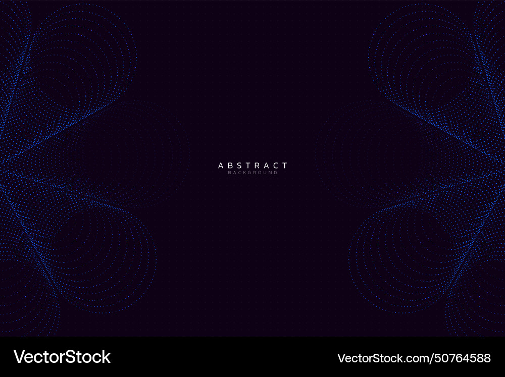 Abstract background with flowing curve particles Abstract background with flowing curve particles Vector Image