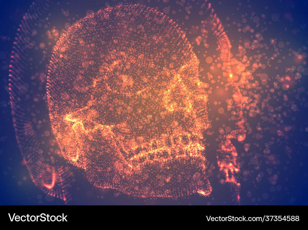 Abstract background with particles in form Abstract background with particles in form vector image