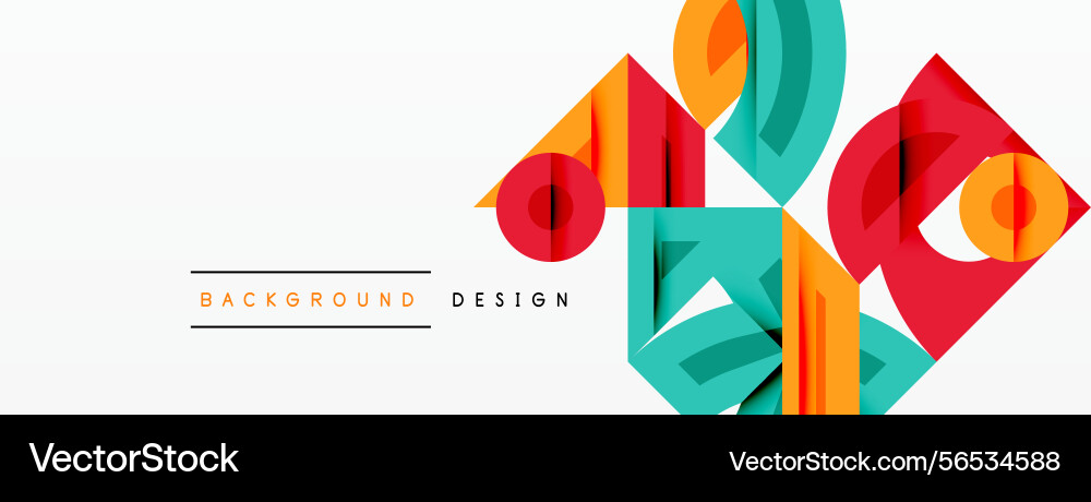 Abstract geometric shapes overlap creating Abstract geometric shapes overlap creating vector image