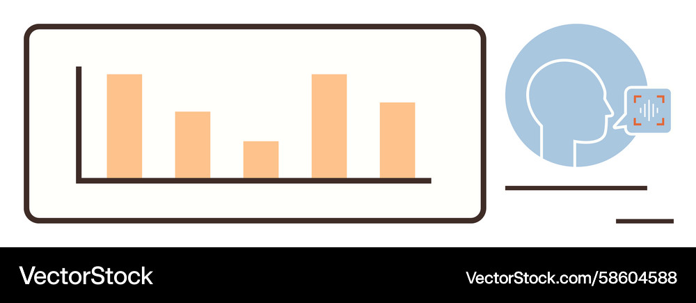 AI Voice Analytics Dashboard Vector Image
