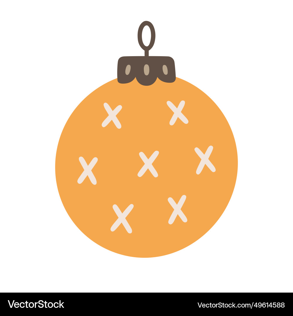 Christmas tree ball Christmas tree ball vector image