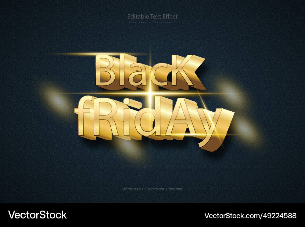 Editable 3d text effect styles Vector Image