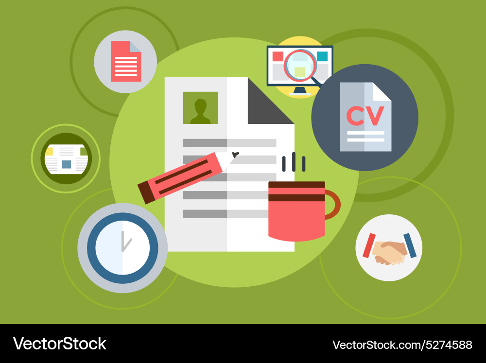 Office tools objects for infographic Vector Image
