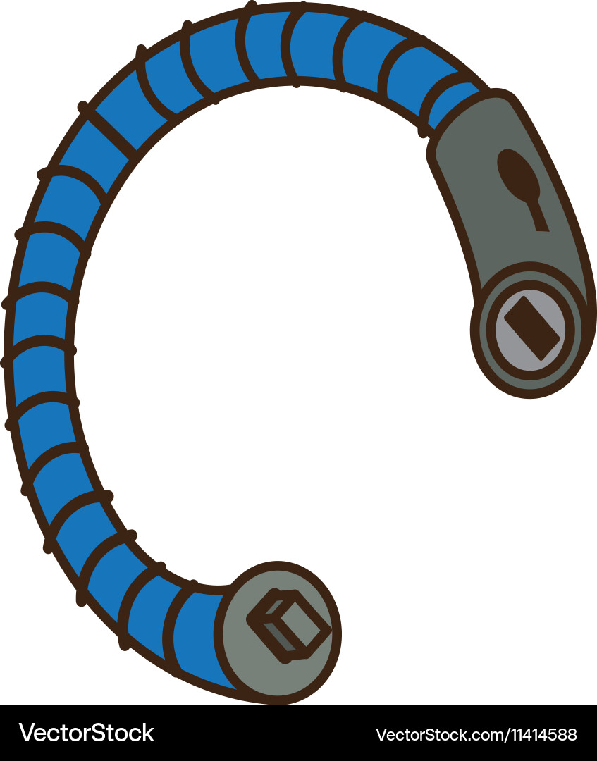Security chain with password Vector Image