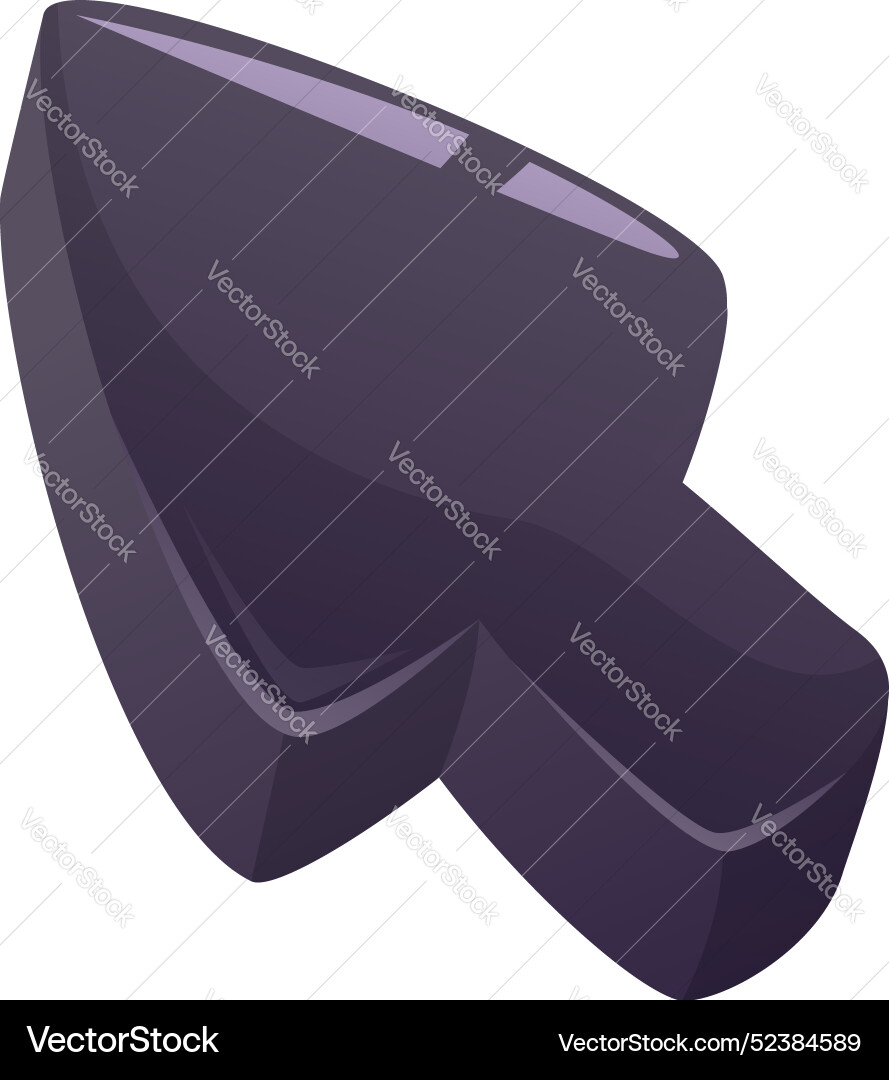 3d cursor pointing up right in isometric view 3d cursor pointing up right in isometric view vector image