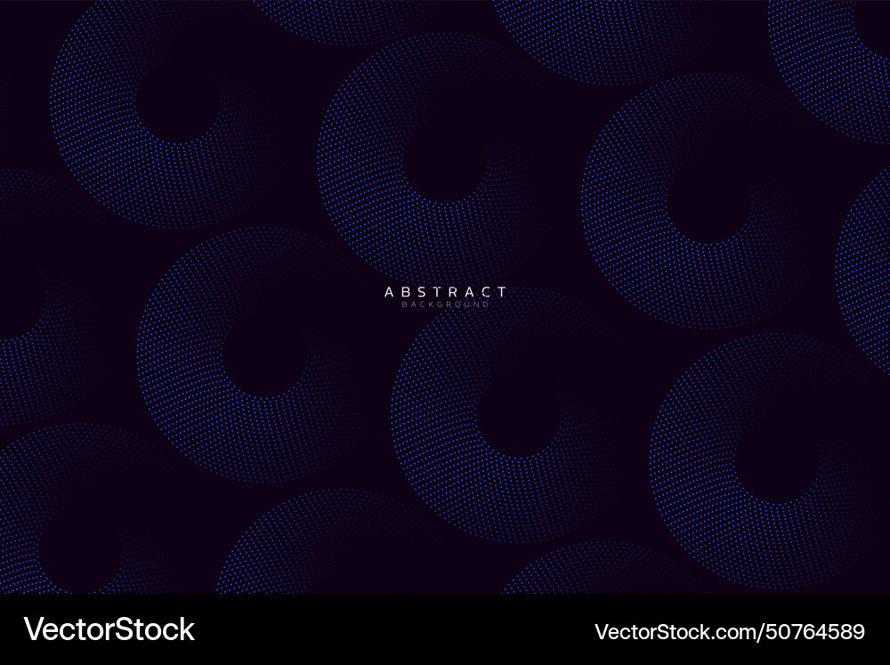 Abstract background with flowing curve particles Vector Image