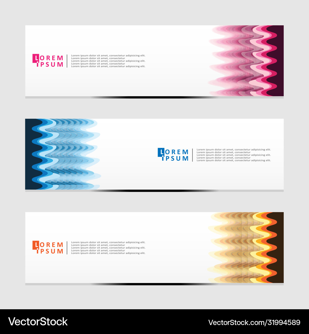 Abstract design banner web template Vector Image