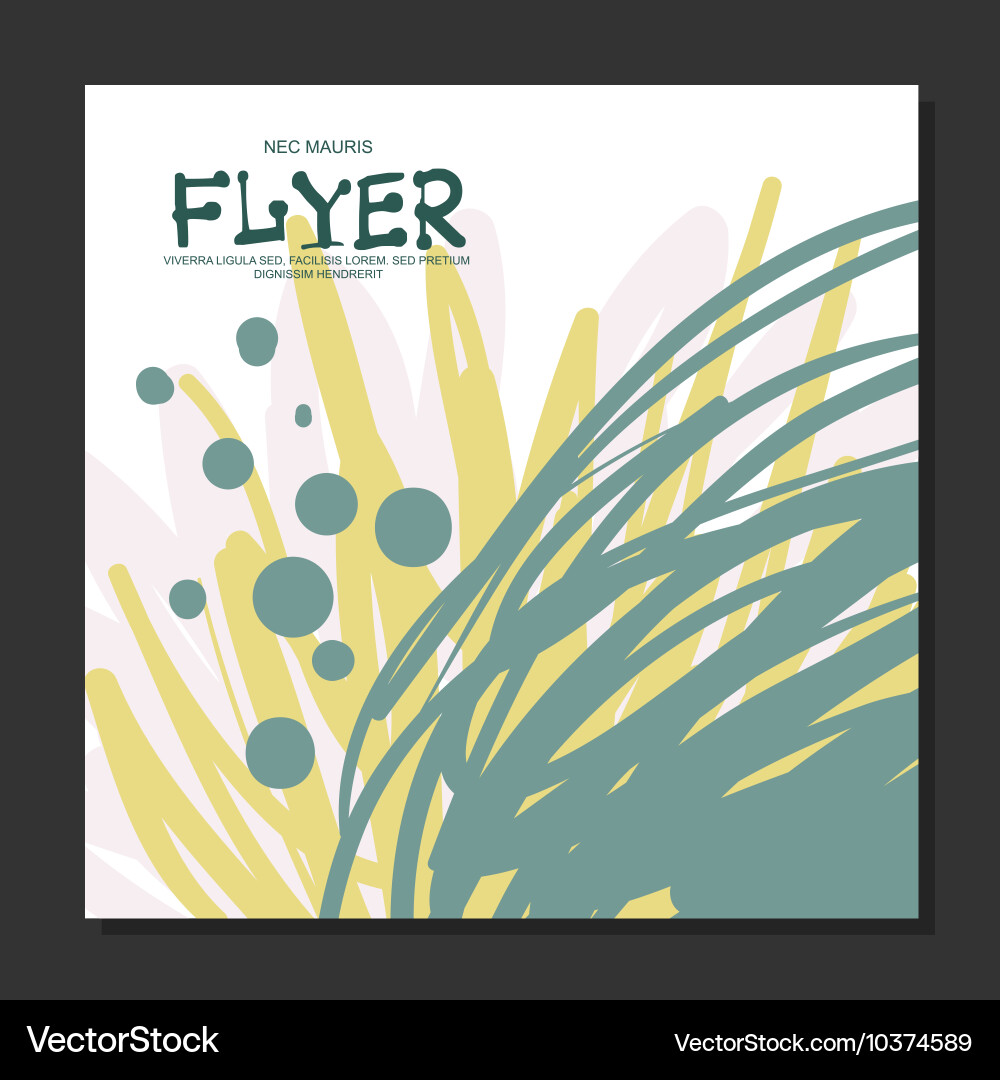 Abstract flyer with space for text it can be used vector image