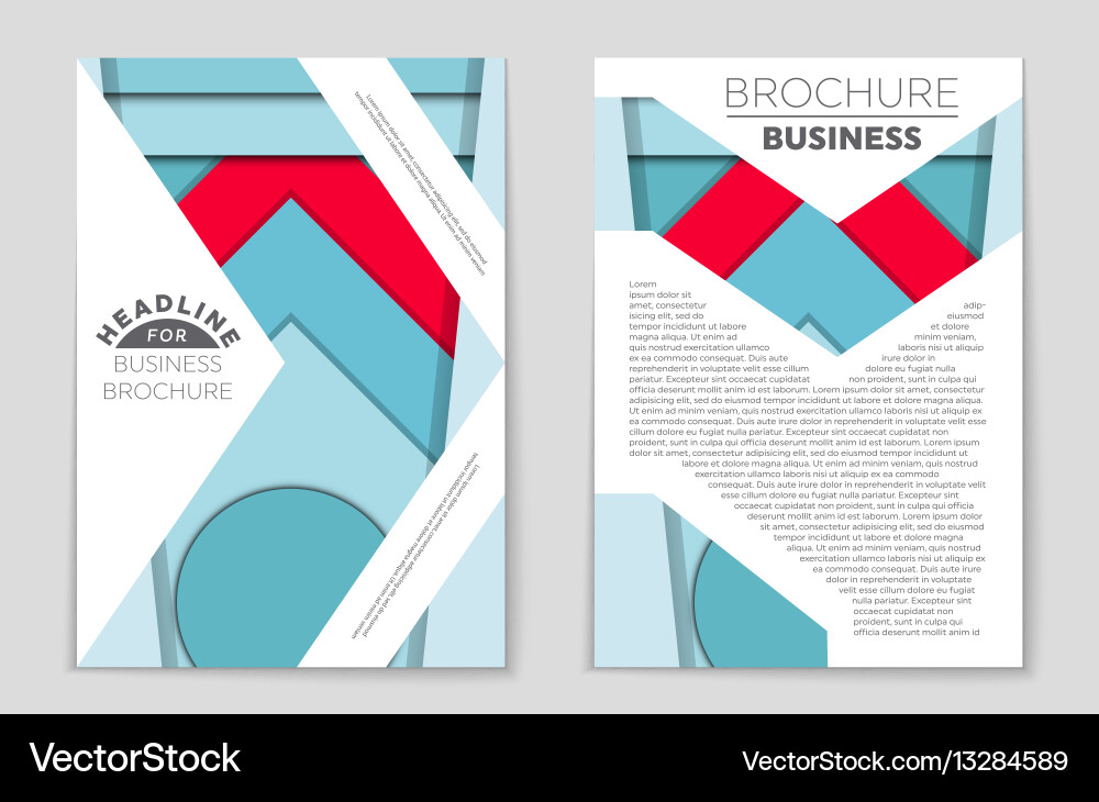 Abstract layout background set for art Vector Image