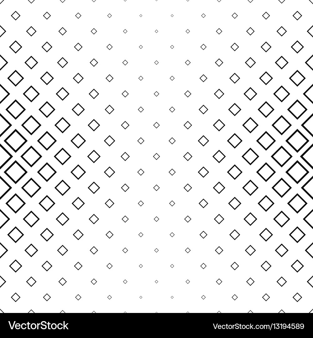 Abstract monochrome square pattern background vector image