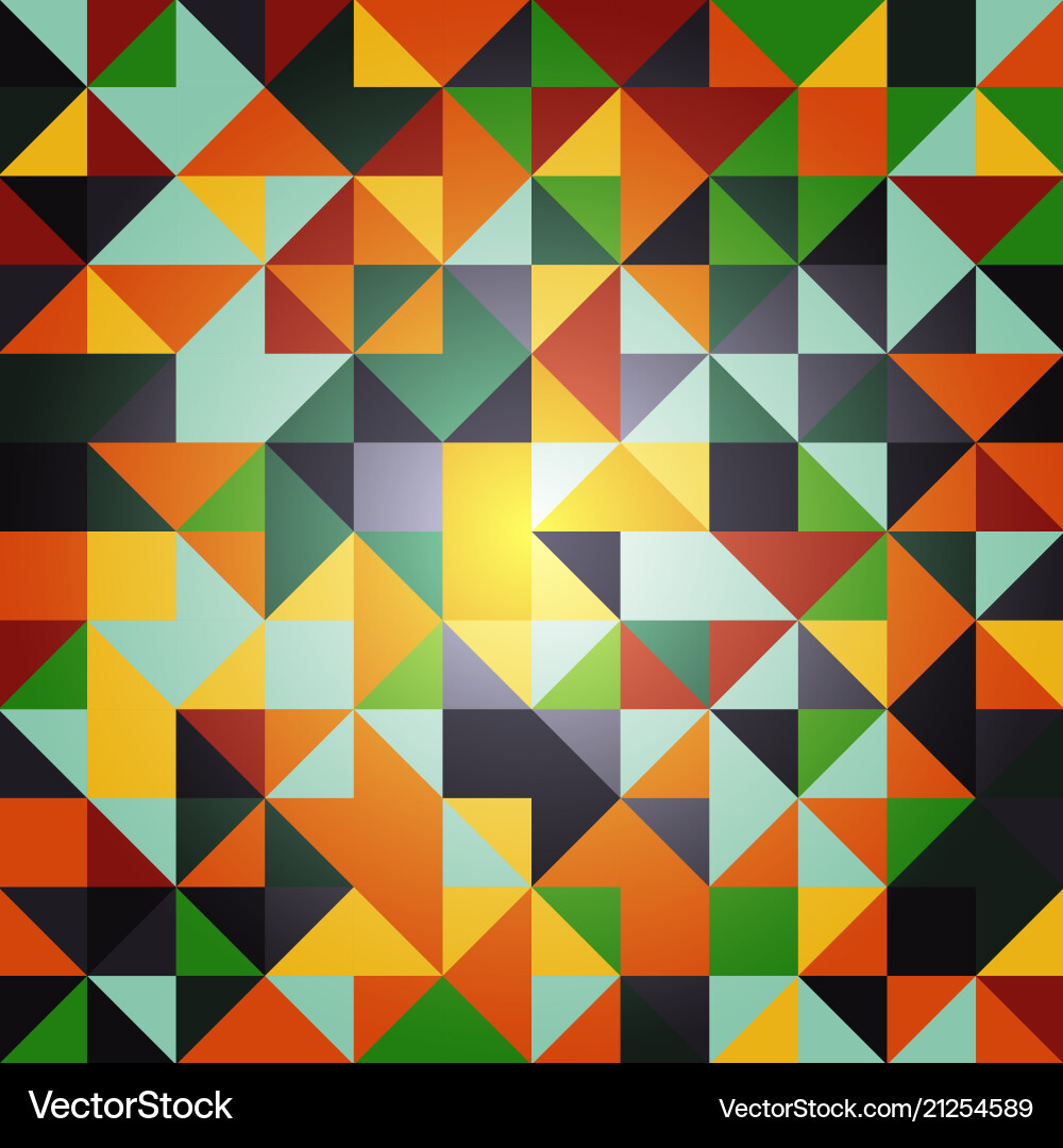 Abstract triangle pattern background advertising Vector Image