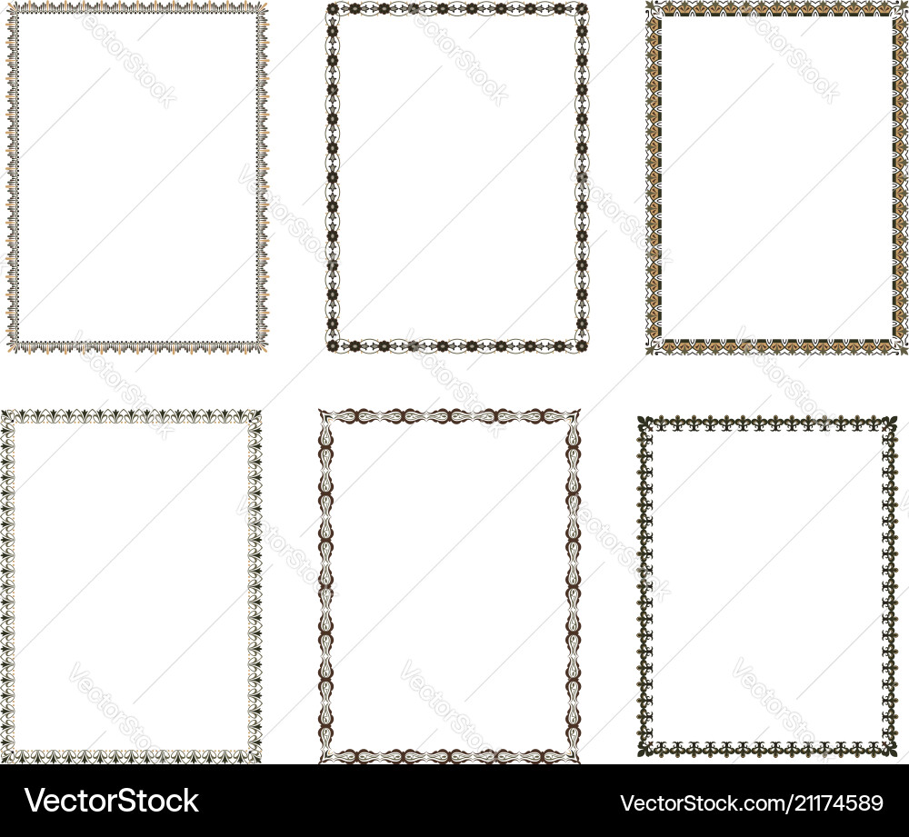 Decorative frame elegant element for design Decorative frame elegant element for design vector image