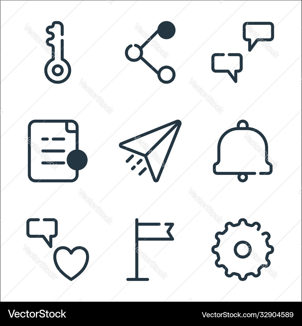 Ui master line icons linear set quality Ui master line icons linear set quality Vector Image