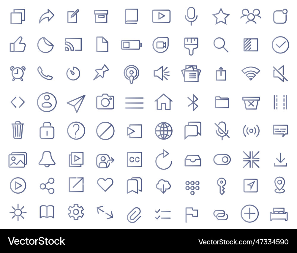 A set of user interface icons that can be used A set of user interface icons that can be used vector image