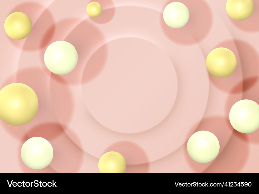 Abstract background with flowing 3d spheres Abstract background with flowing 3d spheres vector image